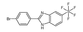 2-(4-Bromophenyl)-5-(pentafluoro-λ6-sulfanyl)-1H-benzimidazole结构式