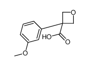 3-(3-methoxyphenyl)oxetane-3-carboxylic acid结构式