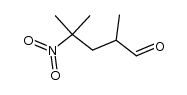 2,4-dimethyl-4-nitropentanal Structure