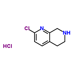 2-Chloro-5,6,7,8-tetrahydro-1,7-naphthyridine hydrochloride (1:1)图片