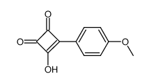 3-(4-methoxyphenyl)-4-hydroxycyclobut-3-ene-1,2-dione Structure