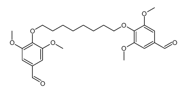 4-[8-(4-formyl-2,6-dimethoxyphenoxy)octoxy]-3,5-dimethoxybenzaldehyde结构式