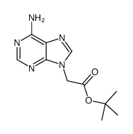 2-(6-氨基-9H-嘌呤-9-基)乙酸叔丁酯结构式