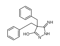 3-amino-4,4-dibenzyl-1H-pyrazol-5-one结构式