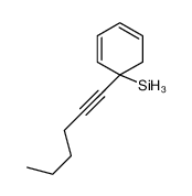 (1-hex-1-ynylcyclohexa-2,4-dien-1-yl)silane Structure