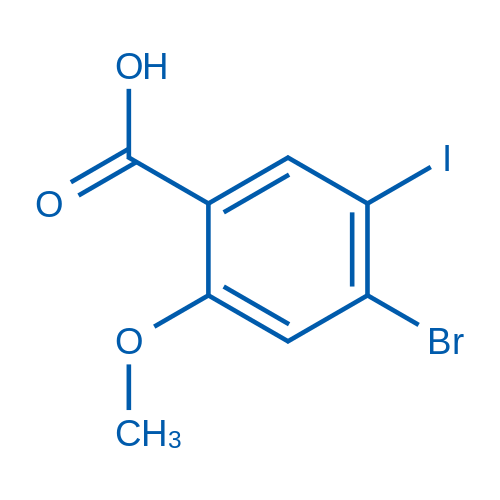 4-Bromo-5-iodo-2-methoxybenzoic acid picture