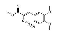 2-azido-3-(3',4'-dimethoxyphenyl)acrylic acid methyl ester Structure