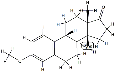 (8α,9β)-14β-Hydroxy-3-methoxyestra-1,3,5(10)-trien-17-one结构式