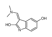 (3E)-3-(dimethylaminomethylidene)-5-hydroxy-1H-indol-2-one结构式