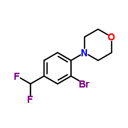 4-(2-bromo-4-(difluoromethyl)phenyl)Morpholine Structure