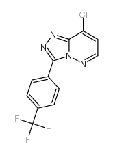 6-chloro-3-[4-(trifluoromethyl)phenyl]-[1,2,4]triazolo[4,3-b]pyridazine structure