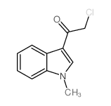 2-Chloro-1-(1-methyl-1H-indol-3-yl)-ethanone structure