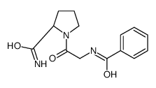 (2R)-1-(2-benzamidoacetyl)pyrrolidine-2-carboxamide Structure