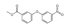 3-(3-nitro-phenoxy)-benzoic acid methyl ester结构式