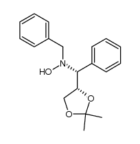 N-benzyl-N-((R)-((S)-2,2-dimethyl-1,3-dioxolan-4-yl)(phenyl)methyl)hydroxylamine Structure