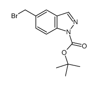 TERT-BUTYL 5-(BROMOMETHYL)-1H-INDAZOLE-1-CARBOXYLATE structure