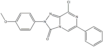 8-chloro-2-(4-methoxyphenyl)-6-phenyl-[1,2,4]triazolo[4,3-a]pyrazin-3(2H)-one Structure