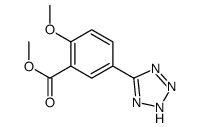 METHYL 2-METHOXY-5-(1H-TETRAZOL-5-YL)BENZOATE Structure