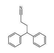 4,4-diphenylbutyronitrile structure