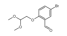 5-bromo-2-[2,2-(dimethoxy)ethoxy]benzaldehyde结构式