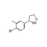 3-(4-溴-3-甲基苯基)异噁唑烷结构式