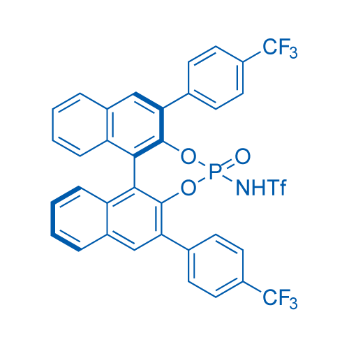 1,1,1-Trifluoro-N-((11bR)-4-oxido-2,6-bis(4-(trifluoromethyl)phenyl)dinaphtho[2,1-d:1',2'-f][1,3,2]dioxaphosphepin-4-yl)methanesulfonamide structure