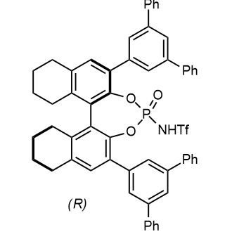 N-((11bR)-2,6-二([1,1':3',1''-三联苯]-5'-基)-4-氧化-8,9,10,11,12,13,14,15-八氢二萘并[2,1-d:1',2'-f][1,3,2]二氧杂磷酰基-4-基)-1,1,1-三氟甲磺酰胺结构式