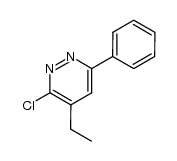 3-chloro-4-ethyl-6-phenylpyridazine结构式