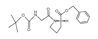 Boc-Gly-Pro-OBn结构式