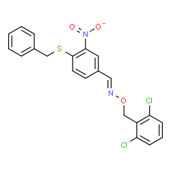 4-(BENZYLSULFANYL)-3-NITROBENZENECARBALDEHYDE O-(2,6-DICHLOROBENZYL)OXIME picture