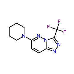 6-(1-Piperidinyl)-3-(trifluoromethyl)[1,2,4]triazolo[4,3-b]pyridazine Structure