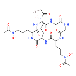 Aluminum, (deferriferrichromato(3-))- Structure