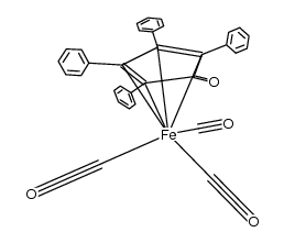 tricarbonyl(tetraphenylcyclopentadienone)iron结构式