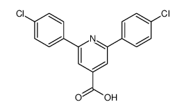 2,6-bis(4-chlorophenyl)-4-pyridinecarboxylic acid结构式