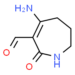 1H-Azepine-3-carboxaldehyde, 4-amino-2,5,6,7-tetrahydro-2-oxo- (9CI)结构式