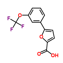 5-[3-(Trifluoromethoxy)phenyl]-2-furoic acid结构式