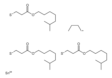 triisooctyl 3,3',3''-[(butylstannylidyne)tris(thio)]tripropionate结构式