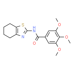 3,4,5-trimethoxy-N-(4,5,6,7-tetrahydrobenzo[d]thiazol-2-yl)benzamide structure