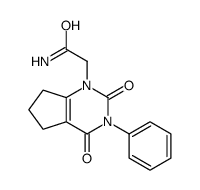 2-(2,4-dioxo-3-phenyl-6,7-dihydro-5H-cyclopenta[d]pyrimidin-1-yl)acetamide结构式