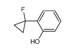 2-(1-Fluorocyclopropyl)phenol Structure