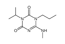 3-isopropyl-6-methylamino-1-propyl-1H-[1,3,5]triazine-2,4-dione Structure