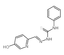 Hydrazinecarbothioamide, 2-[(5-hydroxy-2-pyridinyl)methylene]-N-phenyl-结构式