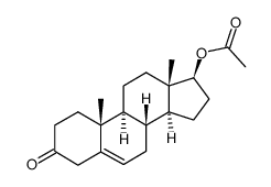 17β-acetoxy-androst-5-en-3-one Structure