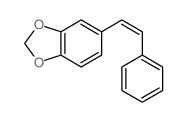 5-(2-phenylethenyl)benzo[1,3]dioxole结构式