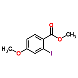 2-Iodo-4-methoxy-benzoic acid methyl ester structure