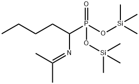 [1-(Isopropylideneamino)pentyl]phosphonic acid bis(trimethylsilyl) ester结构式