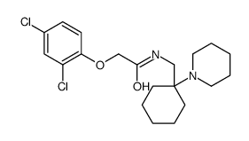 2-(2,4-dichlorophenoxy)-N-[(1-piperidin-1-ylcyclohexyl)methyl]acetamide结构式