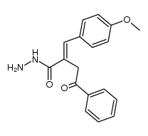 2-(4-methoxybenzylidene)-4-oxo-4-phenylbutanehydrazide Structure