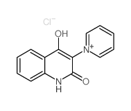 2-hydroxy-3-pyridin-1-yl-1H-quinolin-4-one结构式