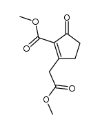 methyl 2-[2-(methoxycarbonyl)-3-oxocyclopent-1-enyl]acetate Structure